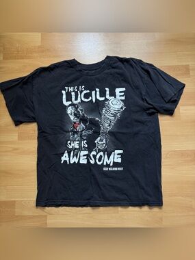 Y2K The Walking Dead "This Is Lucille" Black Graphic Tee